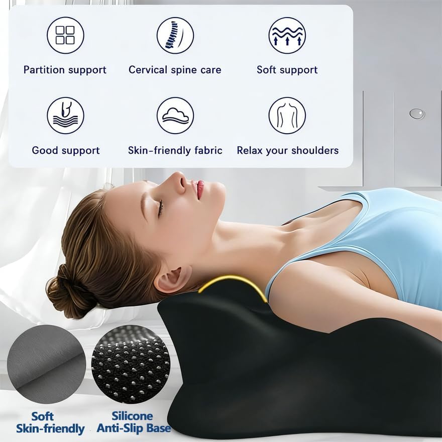 Ergonomic 27° Memory Foam Wedge Pillow - Couples Intimacy Pillow, Multi-Functional Memory Foam Lounge Cushion with Back Support to Alleviate Back Pain (Light Gray)