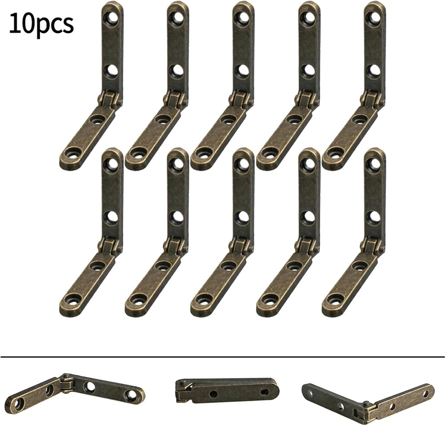 Frame Concealed Cabinet Door Hinge 10pcs Hinge Box 30mm with Mounting Screws Zinc Alloy for Small Woodworking Projects
