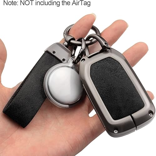 Miniatura 5 de Kesenloe Funda para llavero GMC con llavero Airtag carcasa de metal para llave de automóvil protección completa para Chevrolet Chevy Silverado