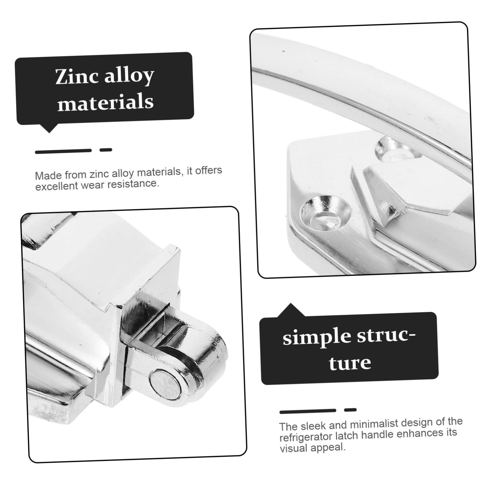 ULTECHNOVO 3piezas Manija De Puerta De Congelador Diseño Ergonómico Para Uso Residencial y Comercial Reemplazo Versátil Para Puertas De Enfriadores y Congeladores