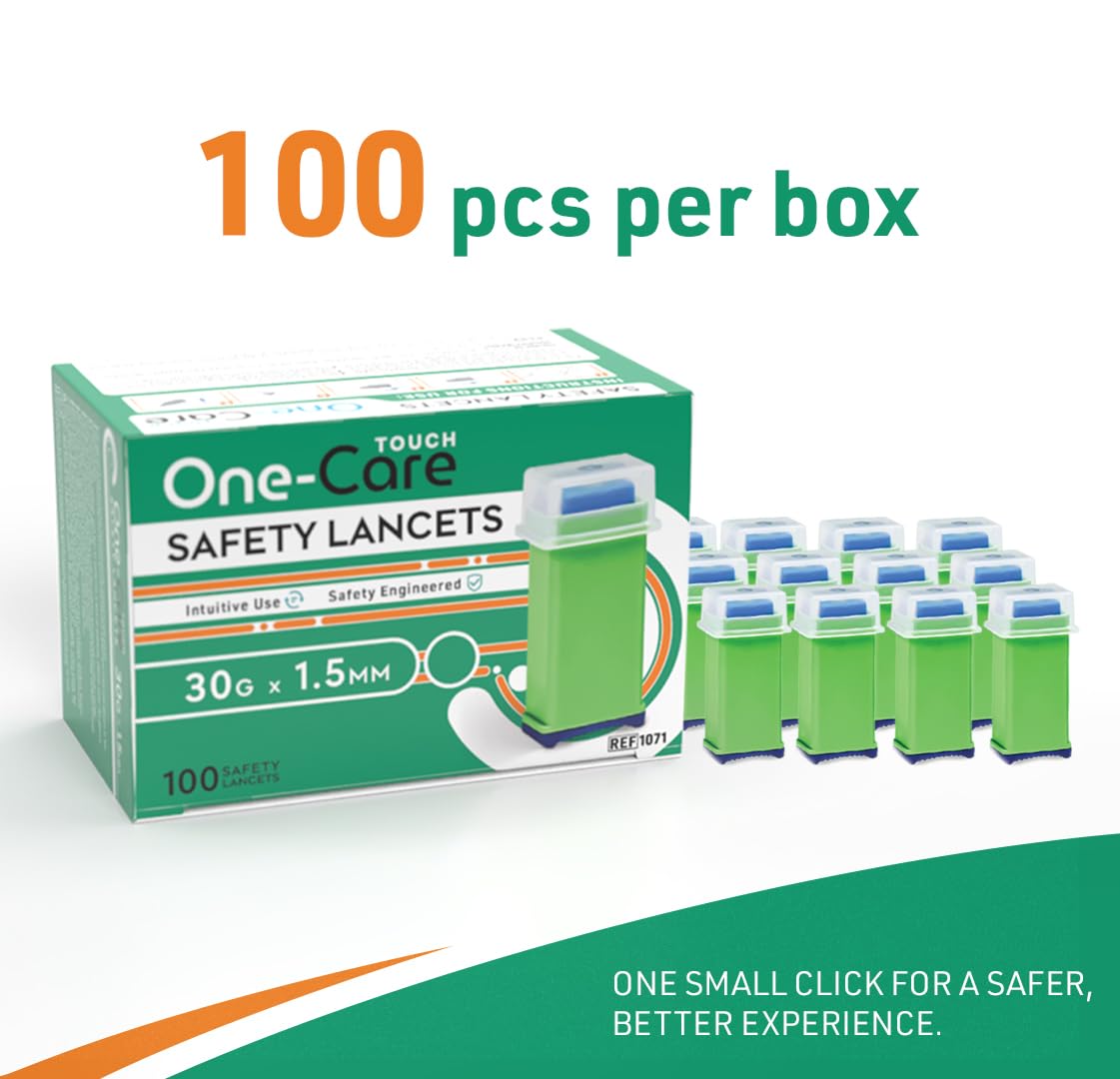 Blood Lancets - 100 Count, 30G, Pressure Activated -6 Blood Lancets - 100 Count, 30G, Pressure Activated -6
