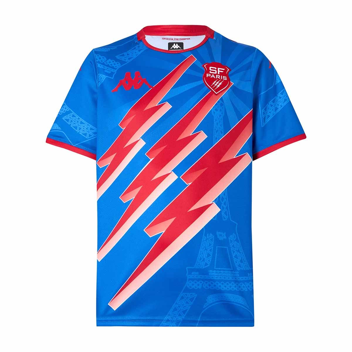 Kappa Maillot Rugby Stade Français Extérieur - Kappa Homme Act Maglia Unisex - Adulto