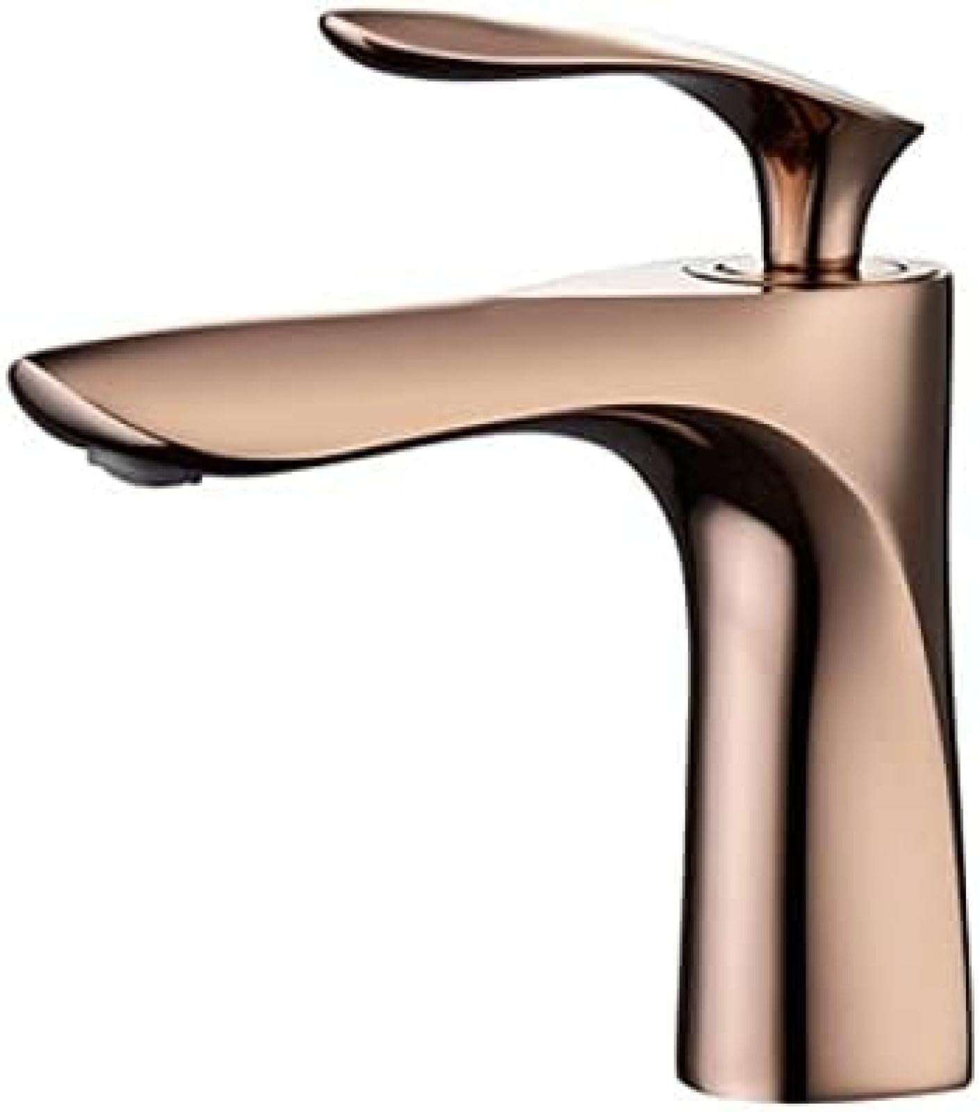 COSZWQDP Water-Tap Bathroom Faucet Basin Rose Sink Mixer Tap Hot Cold Deck Mounted Lavatory Crane Water