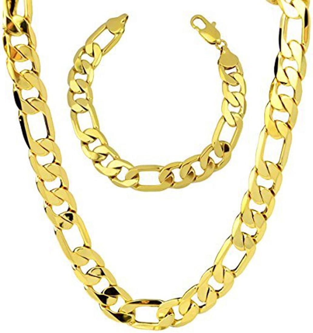 Figaro chain 24k gold Clearance