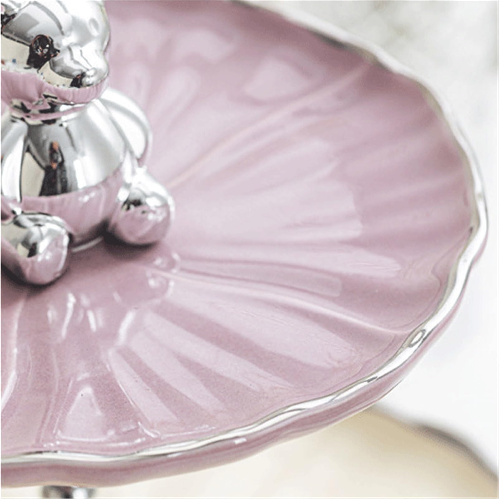 Té de la tarde Soporte for pasteles de varios niveles perfecto for decorar(Green,Medio)