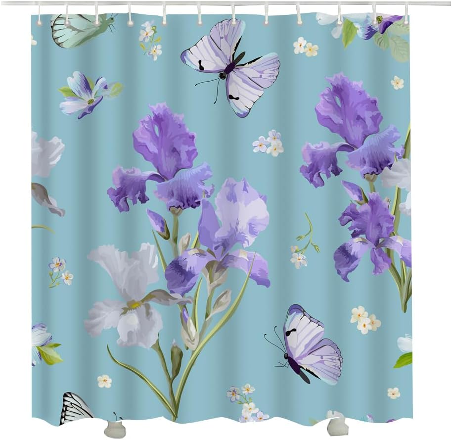 Beauty Salon Shower Curtain Fashion Makeup Party Beauty Scene Women Shower Curtain with Hooks Bathroom Decorative Accessories 72 x 72 inch