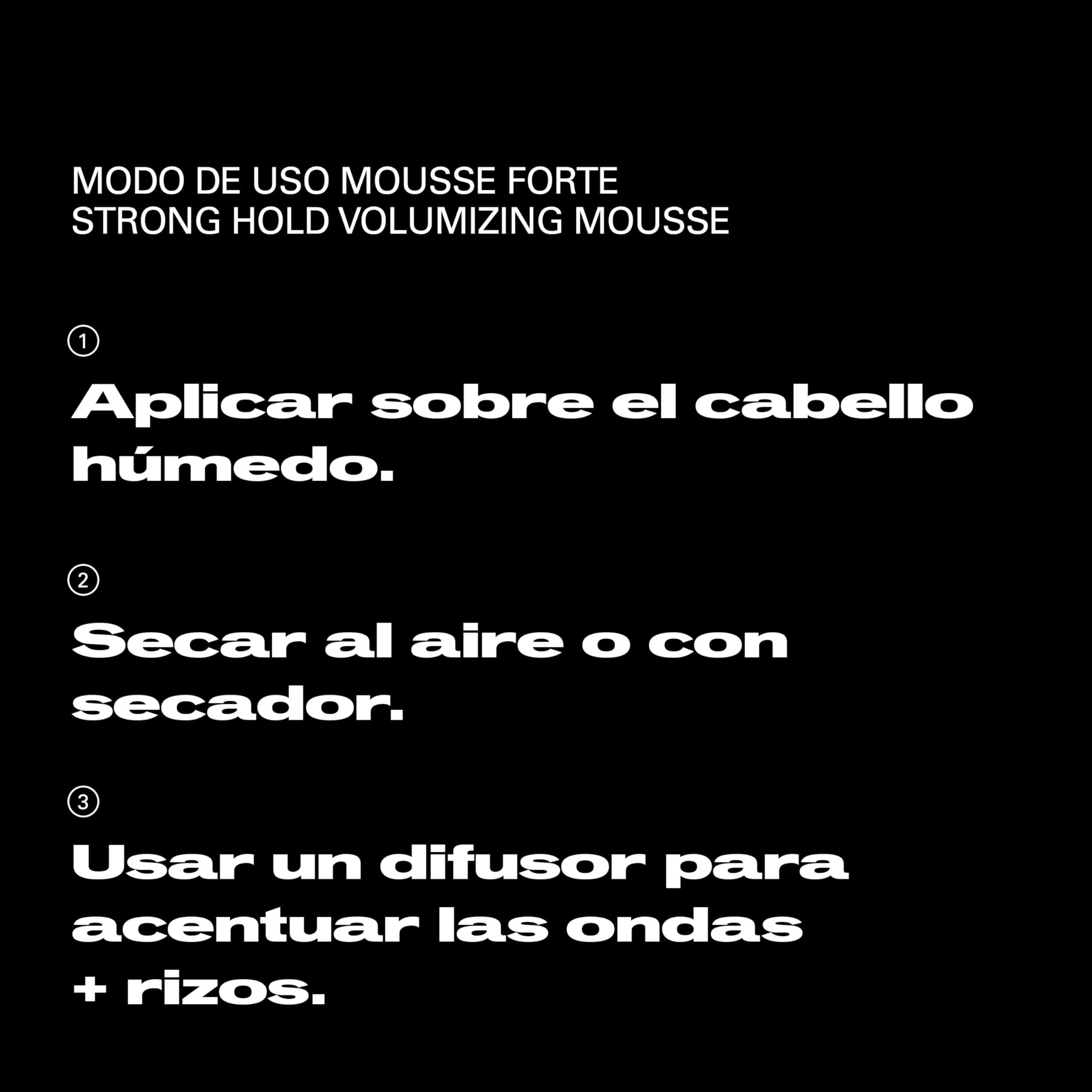 Sebastian Professional Mousse Forte | Espuma Voluminizadora de Fijación Fuerte | Protección Térmica | Volumen y Cuerpo Duradero | Acabado, Fijación y Control | Suave al Tacto | 200ml