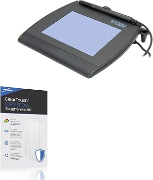 BoxWave Screen Protector Compatible with Topaz Systems InfoLogix SignatureGem T-LBK766 4 in - ClearTouch Crystal ToughShield 9H 2-Pack, Clear 9H Tough Flexible Film Screen Protector