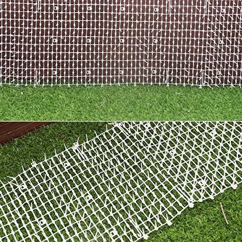 Hmyomina 13ft Garden Cat Scat Spike Mat, Anti-Cats Network Digging Stopper Prickle Strip Home Spike Deterrent with 8… - Image 7