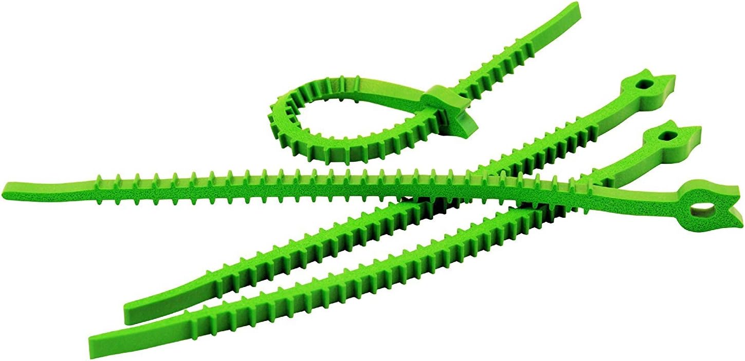 UT Wire UH-QG10GN(6PK) Garden Reusable Tie, 6 Pack, Green Ties