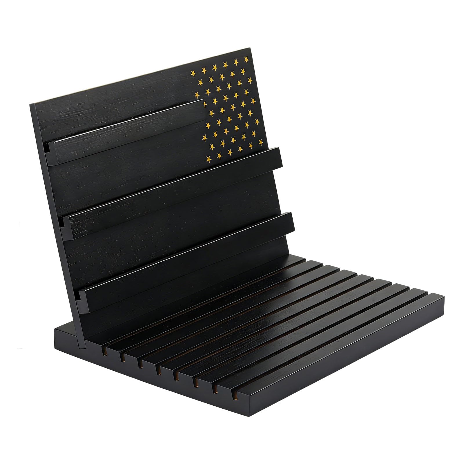 ZEPFJHE Sturdy Wood Holder with Secure Base Ideal for Veterans and Enthusiasts Presents Coin Collectors