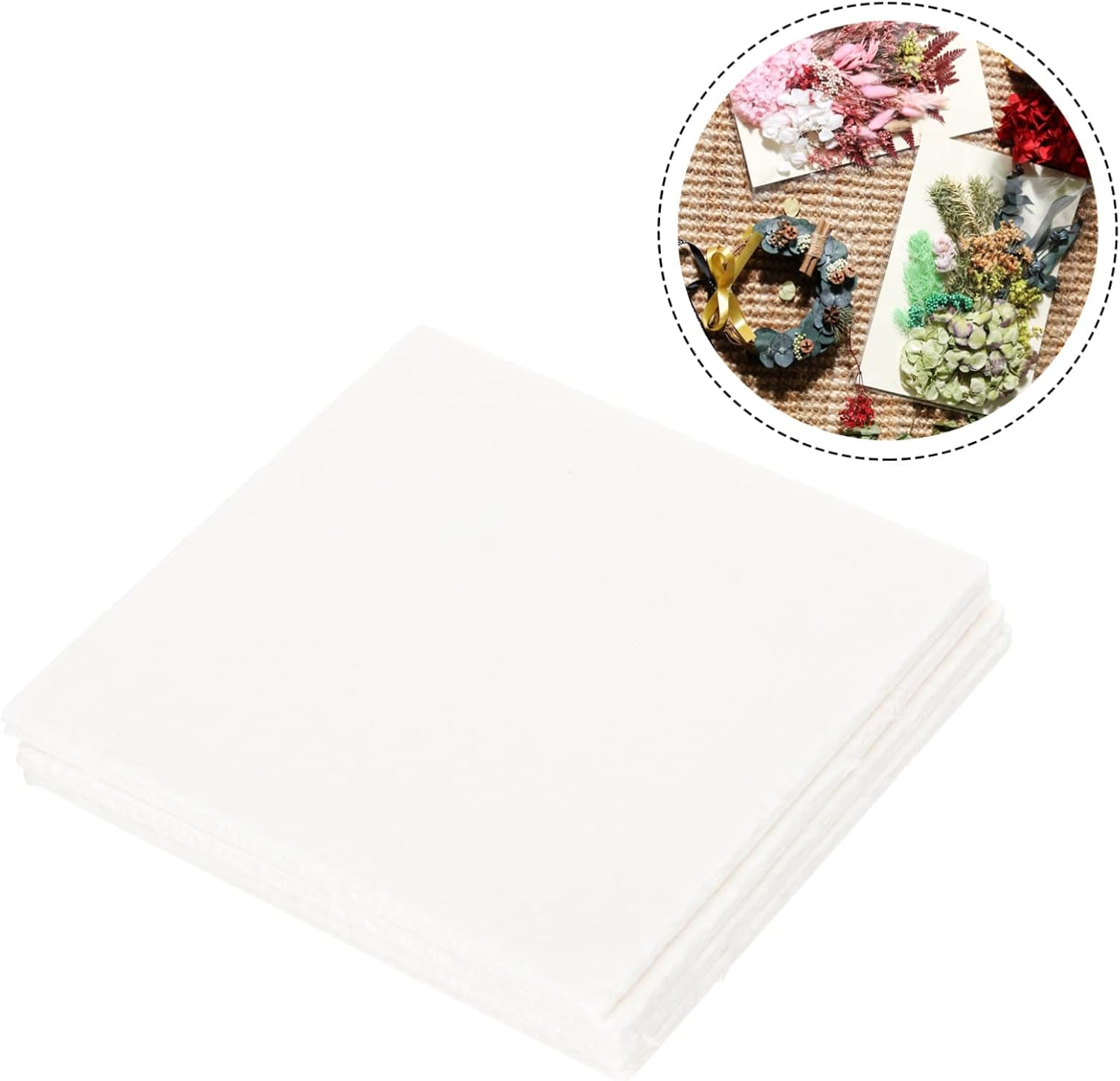 WEKAMOS Professional Flower Press Plates Set 4 Pcs Reusable Leaf Press Boards Water Absorbing Blotting Paper for Dry Flower Specimen Making and DIY Plant Lovers
