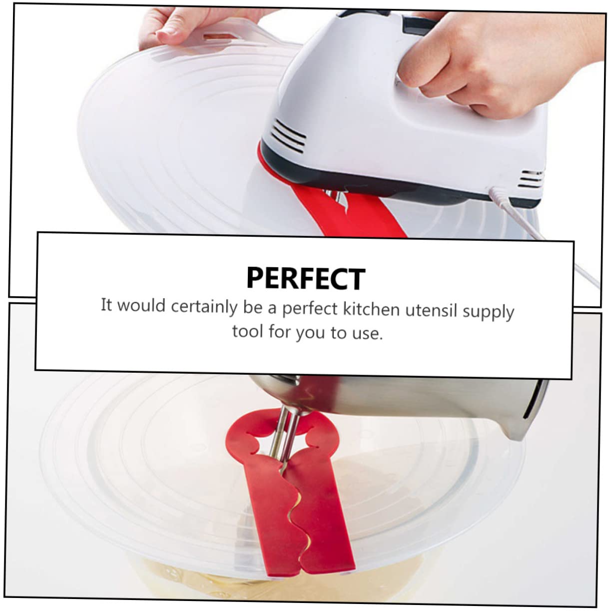 OKUMEYR Egg Beater Splash Cover Multifunctional Whisk Lid Splash Baking Guard for Kitchen Mixers Fits Hand and Electric Beaters Design