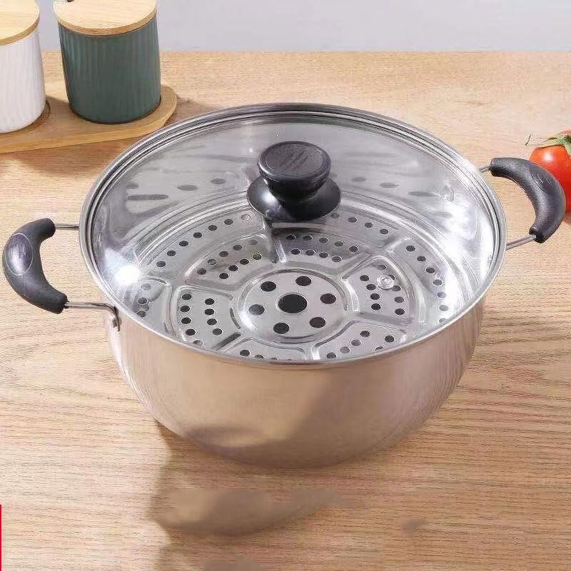 Marmite à soupe en acier inoxydable 201 au design robuste