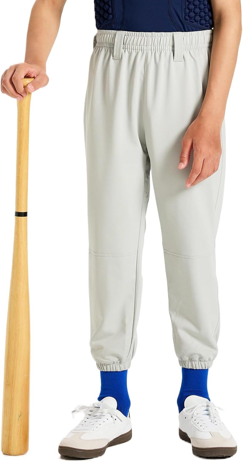 DEVOROPA 2T-15Years Toddler Baseball Pants Youth Boys Girls Softball Pants Kids Fast Pitch Tee Ball Practice Pants Pockets - Image 2