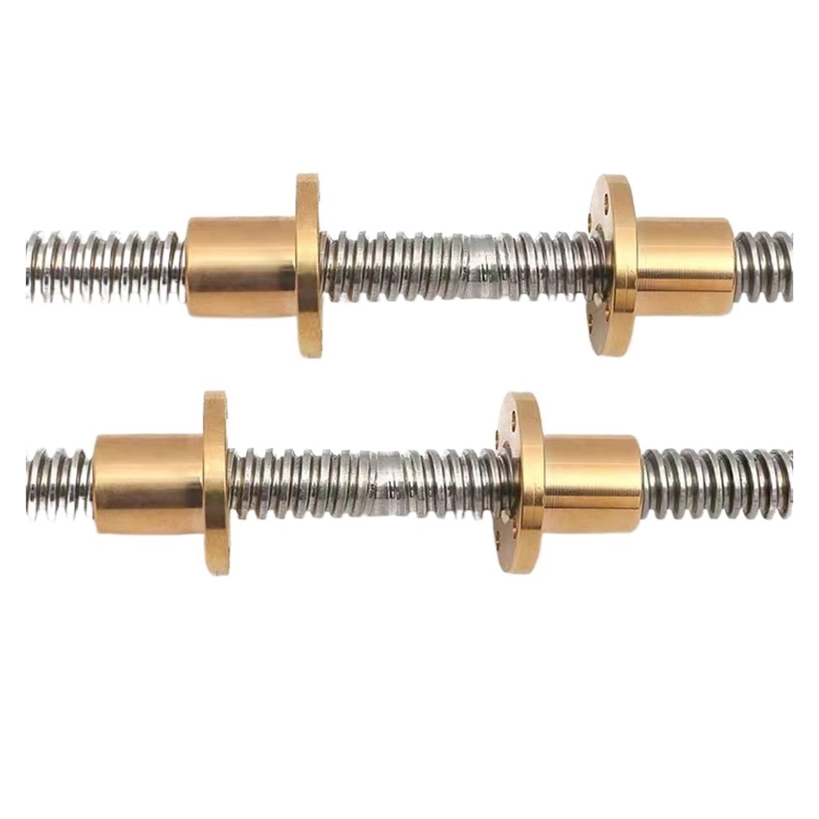 Metal Ball Screw nut T10 Lead Screw Right-Left Length 1000mm OD 10mm Pitch 2mm Lead 2mm(350mm)