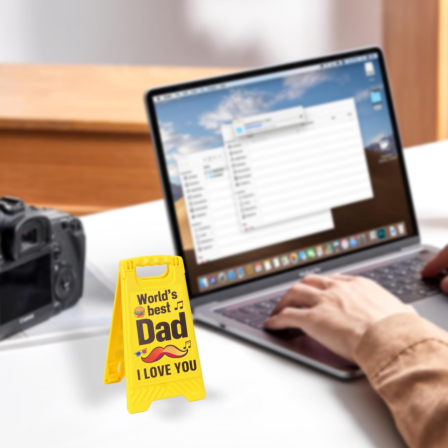Dad Birthday Gifts from Daughter Son - Fun Phone Stand Office Desk Decer image 3