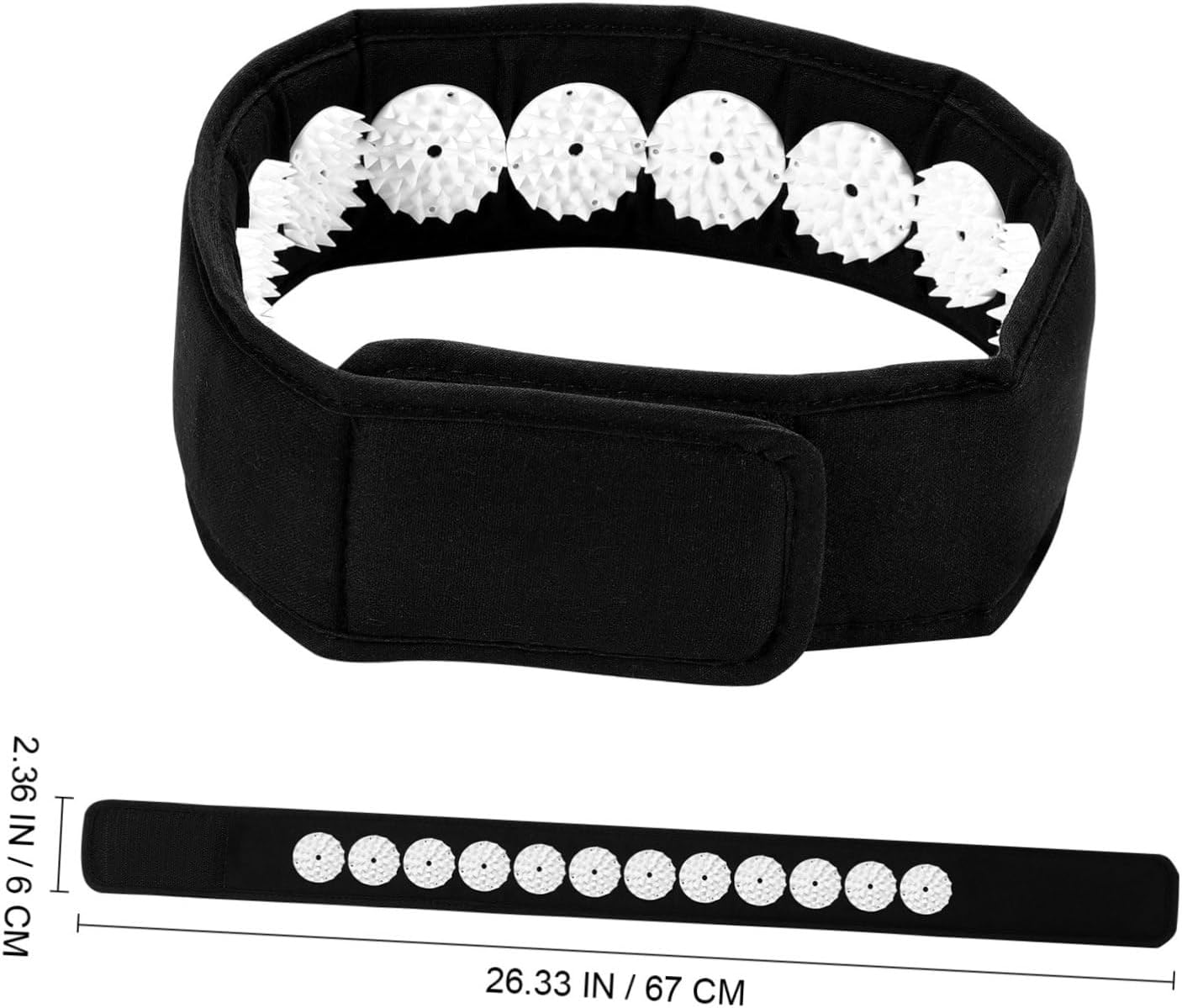 MAGICLULU Massage Belt Headband for Scalp Therapy Acupressure Wrap Neck Tension Energy Circulation Enhancement