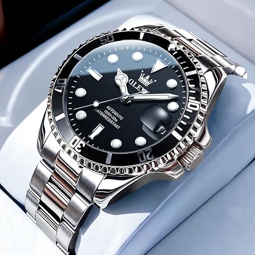 Miniatura 3 de OLEVS Watch for Men Waterproof Automatic Mechanical Stringing Hollow Out Men's Watches