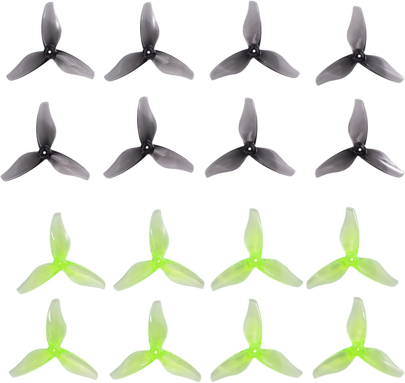 Gemfan Hurricane 2023S 3-Blade Props Single Holes for 1105 5500kv Brushless Motor RC Drone FPV Racing Toothpick 16pcs 8CW 8CCW