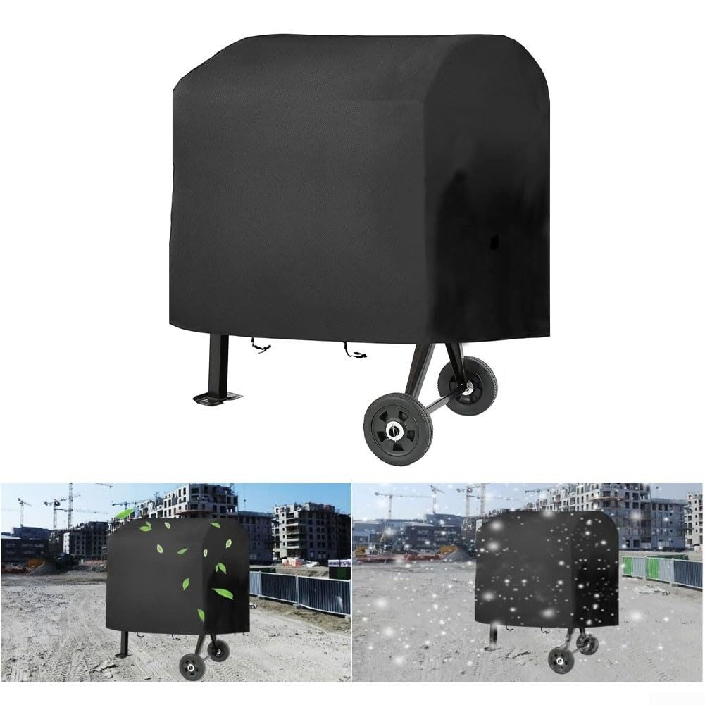 Cubierta de mezclador de hormigón al aire libre impermeable 600d Oxford a prueba de polvo mezclador de cemento funda protectora con hebillas seguras para herramientas de construcción negro 51x31.5x43