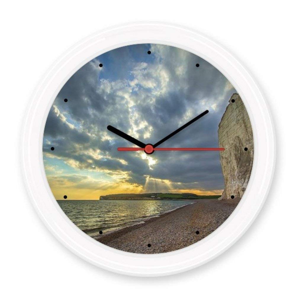 Horloge murale Ciel et Mer pour décorer une chambre à coucher lumineuse et apaisante