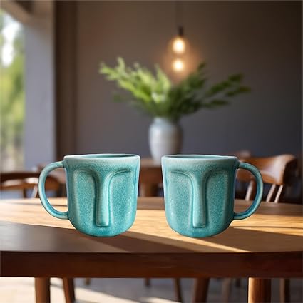 House of Retails Face Mug Listing 3 (BFB-Blue, 2 Mugs)