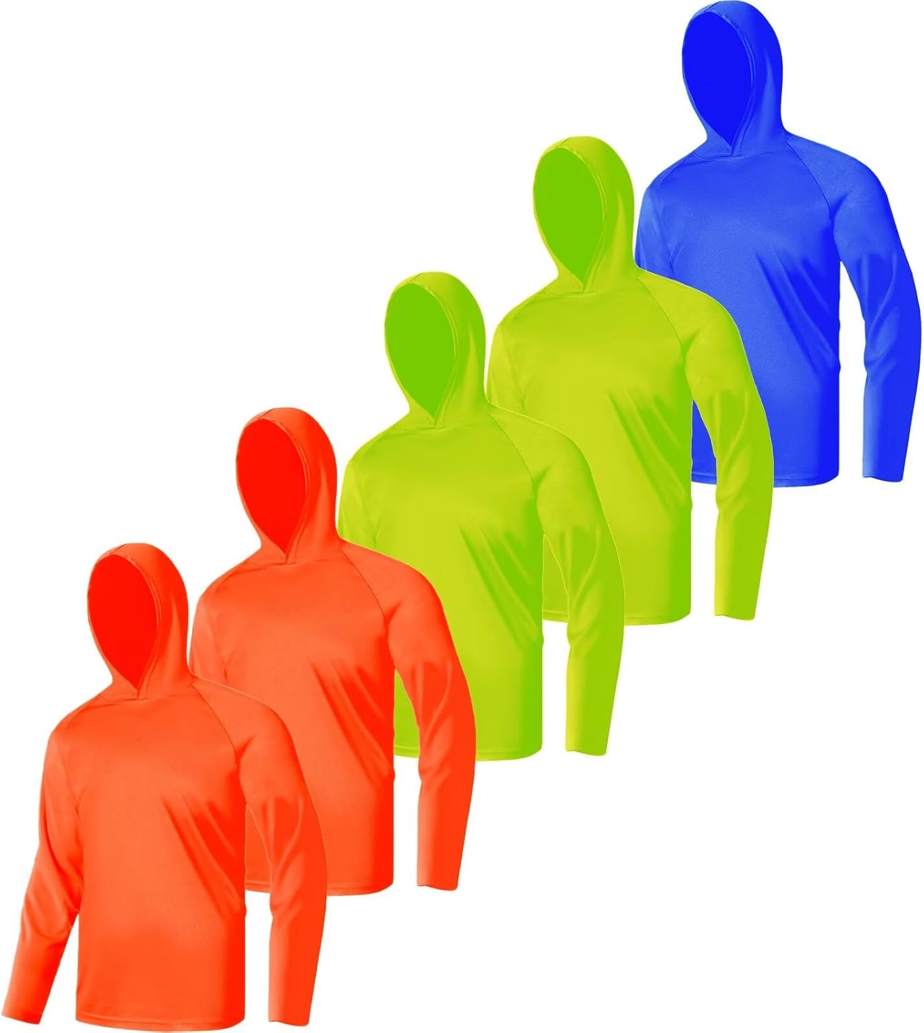 LeeHanTon Long Sleeve Athletic Shirt Men Sun Protection UPF 50+ Hoodie Shirts Fishing Running Uv Swim Rash Guard T-Shirt