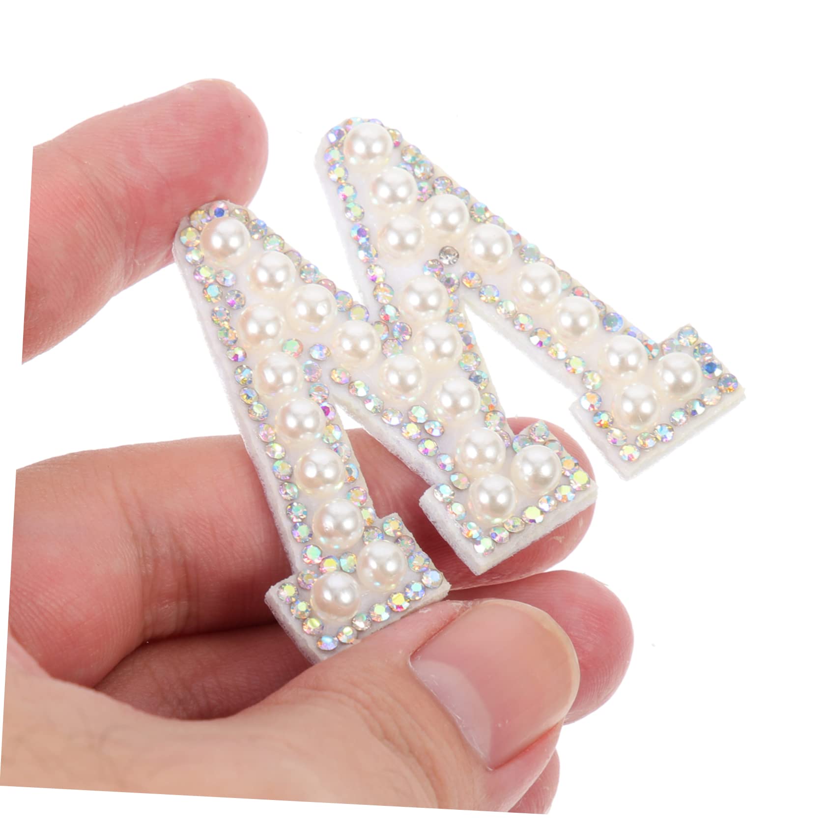 Ciieeo 52pièces Patches Thermocollants Lettre Avec Strass Pour Vêtements Accessoires De Décoration Et Réparation De Chapeaux Et Chaussures