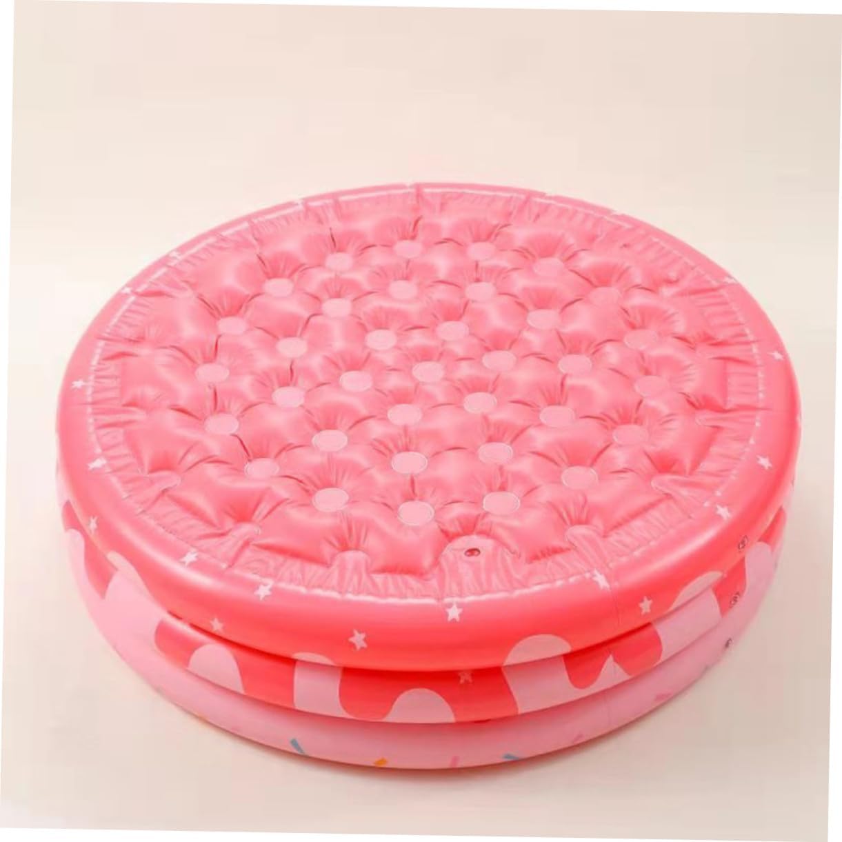 Thickened Inflatable Small Round Pool Pink Indoor Outdoor Summer Swim Pool for Boys Safe Water Play and Party Fun