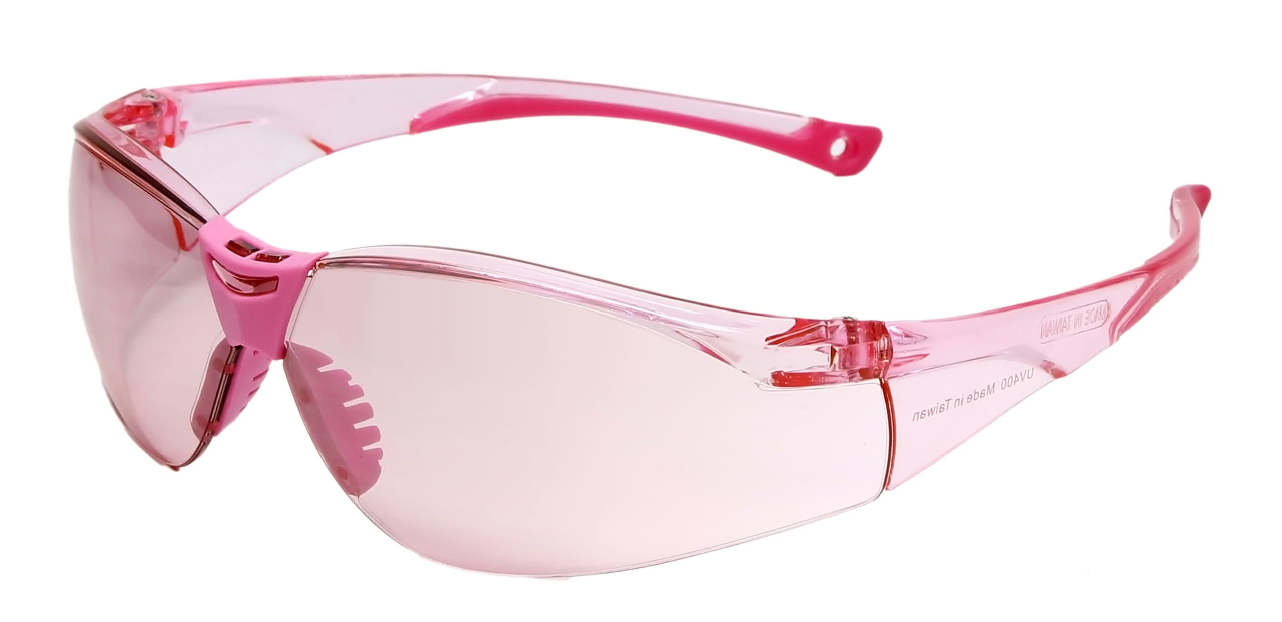 Medspex FL-41 Pink Tinted Safety Glasses with Blue Light Sensitivity for Men Women Indoor Outdoor Fluorescent Photophobia ANSI Z87.1