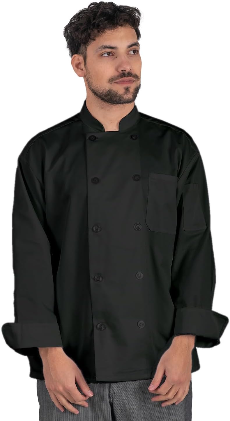 ChefsCloset Unisex Long Sleeve Button Chef Jacket Chef Coat - Image 6
