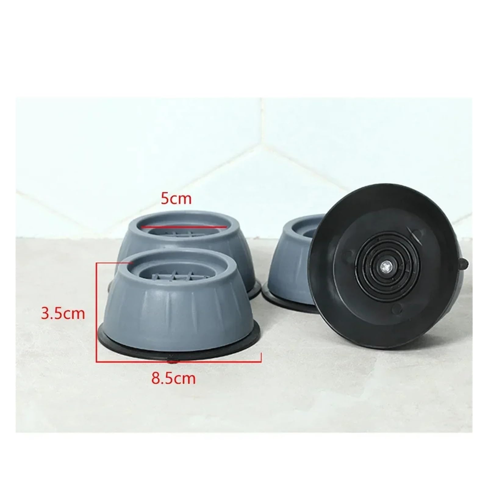 Almohadillas de goma antivibración para lavadora, 4 piezas