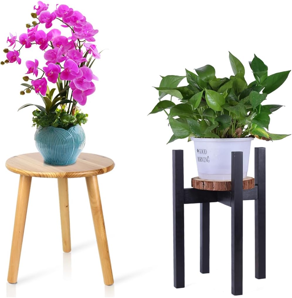 Ethuh Plant Stand wood stool for Plant Small Plant Stand