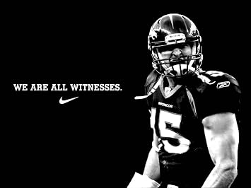 NewBrightBase Tim Tebow Fabric Cloth Rolled Wall Poster Print - Size 32" x 24" / 17" x 13"