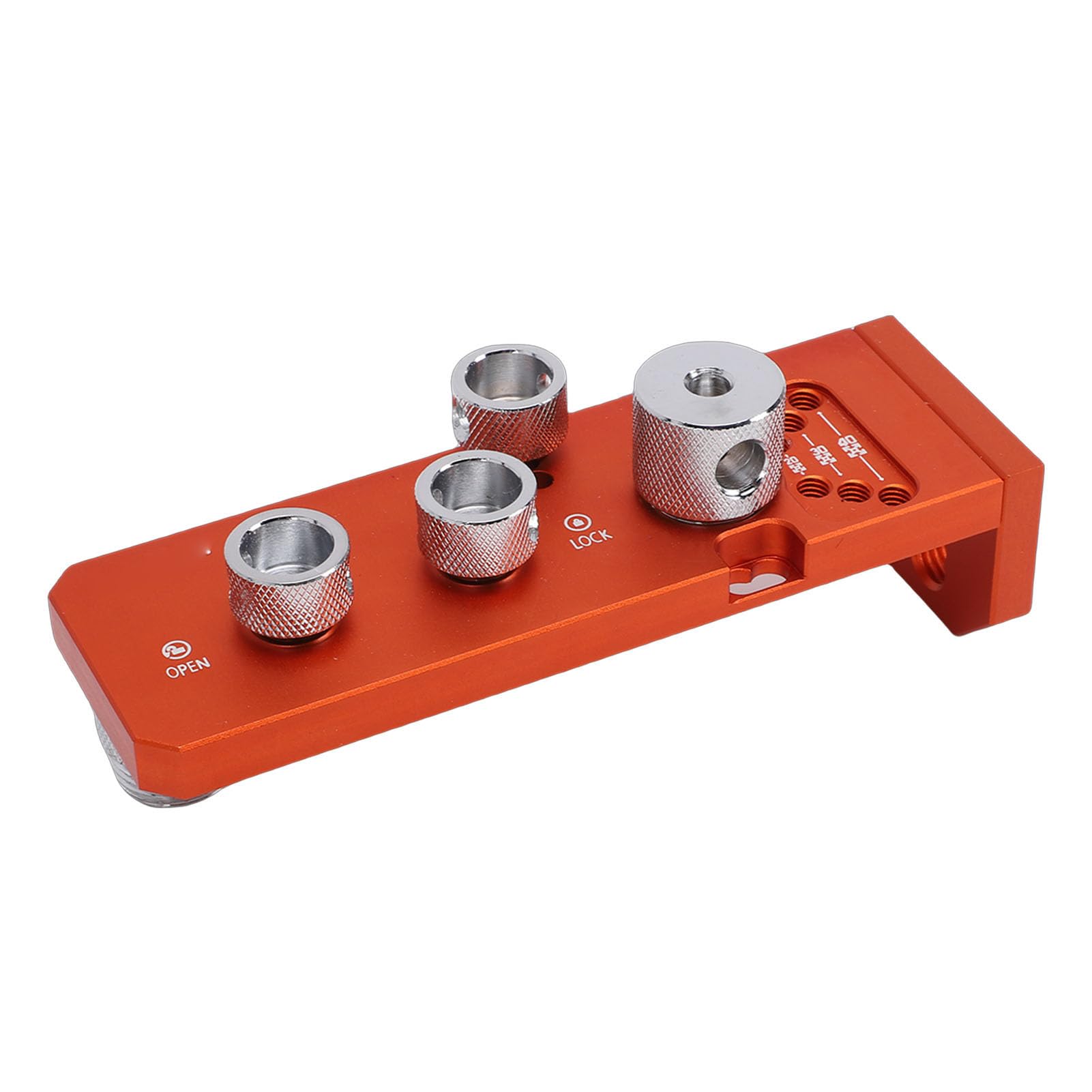 Generic Profil Aluminiowy Prowadnica Wiertła Trwały Regulowany Przyrząd Wiertarski do Obróbki Drewna Rama Drukarki 3D Stop Aluminium 14,8x4,6x4cm (Pojedyncze Ciało)