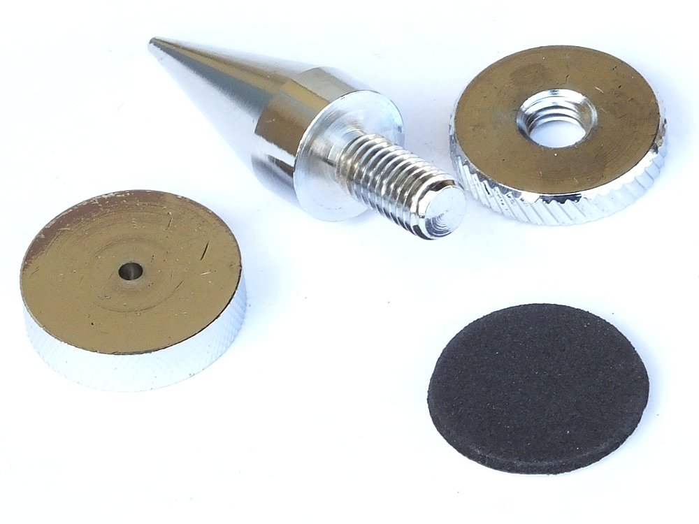 Ricable Custom SK2 Kit 4 pz Spikes Piedini Conici a punta 80 Grammi vite M8