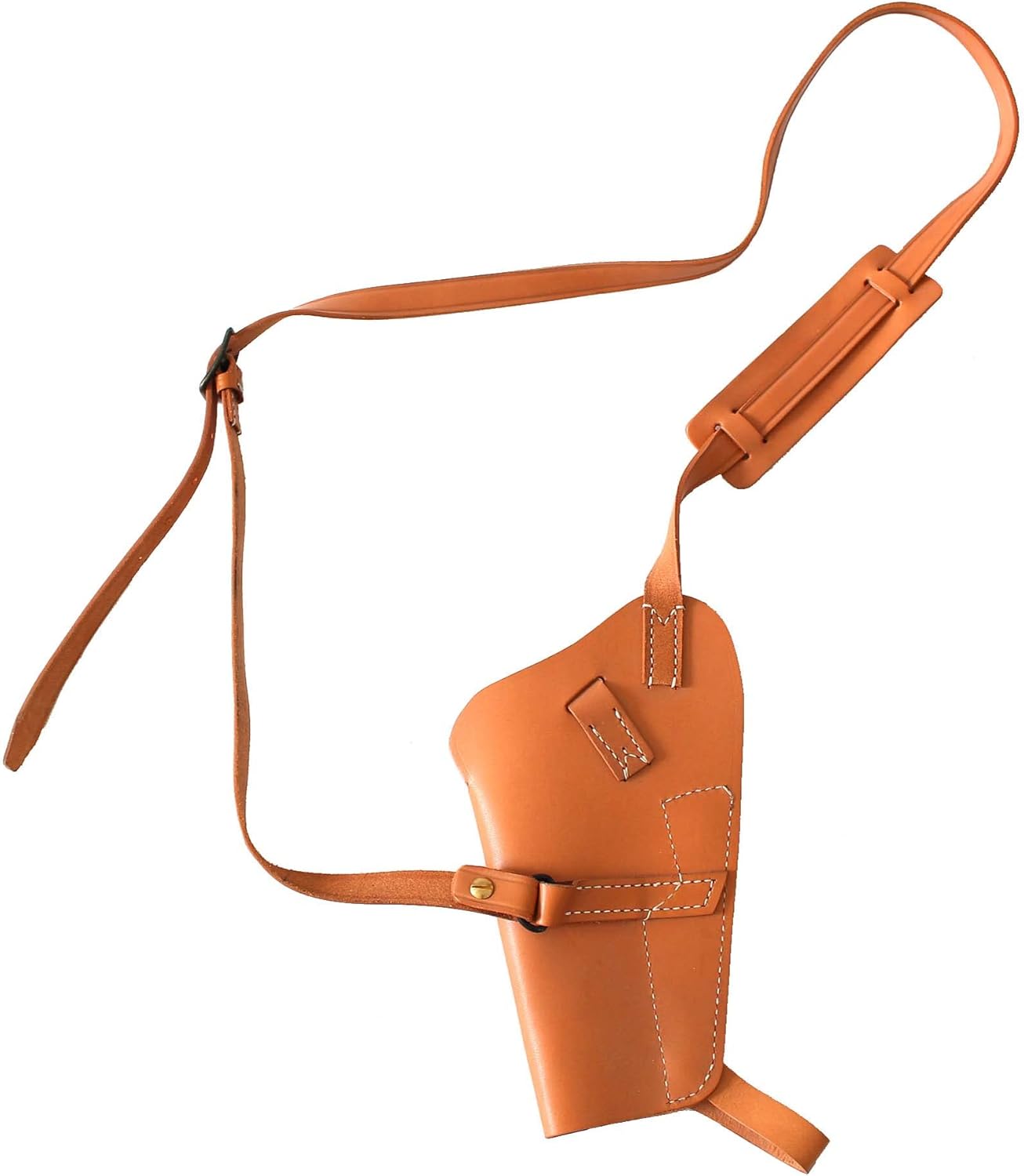 WWII WW2 M3 Holster Shoulder Tanker Brown Leather for .45 Colt M1911 Marked US