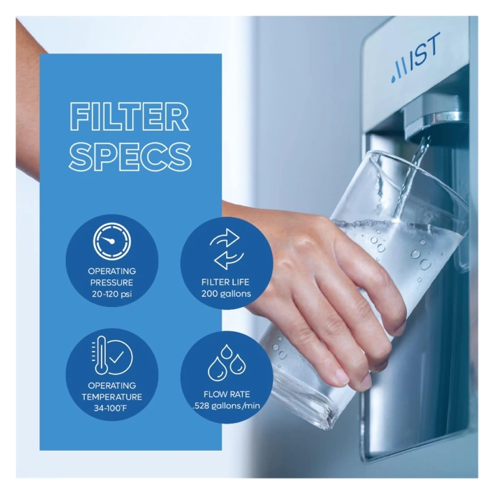 Compatible con el Filtro de Agua for refrigerador LG LT800P/ADQ736134/LMXS30776S/LSXS26366S/LPXS30876D/LUPXC2386N/RWF3500A/9490.