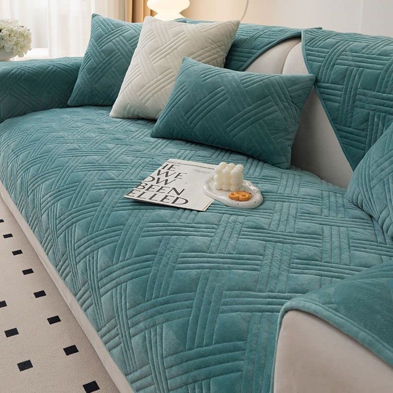 Couch Slipcover Covers 3 2 4 1 Seater Sofa Cover Sectional L Shape Sofa Slipcover Non-Slip Cotton Quilted Soft Sofa Slipcover Washable Furniture Protector for Dogs,Children,Pets ( Color : #16 , Size :