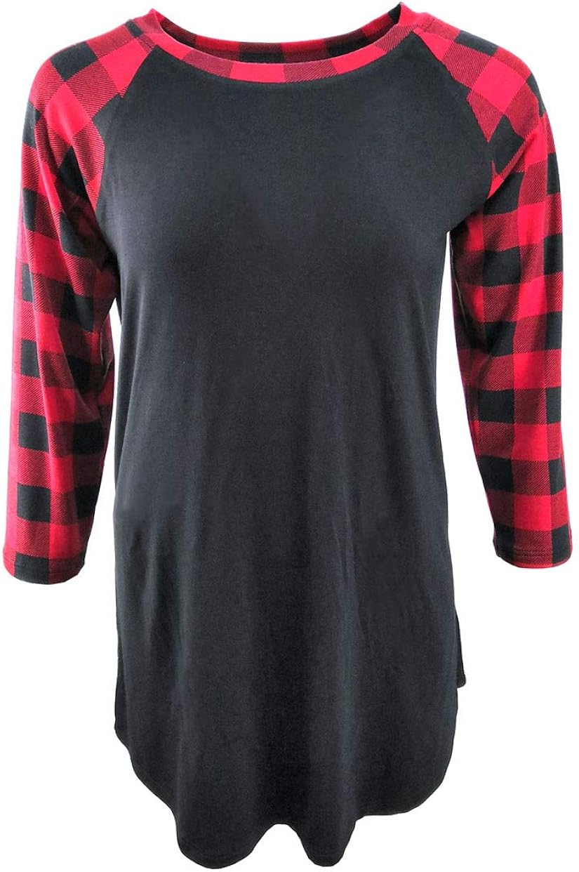 Buffalo plaid shirt womens plus Clearance