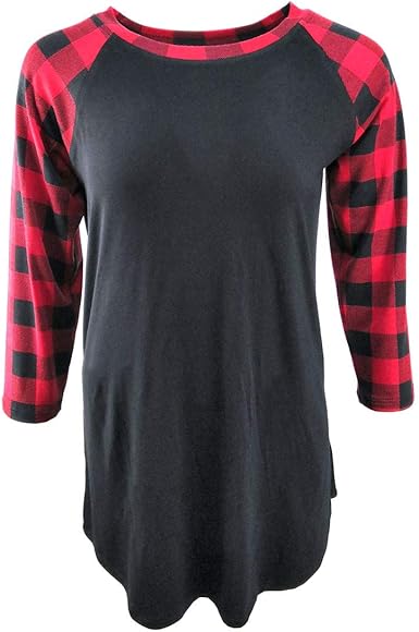 Buffalo plaid shirt womens plus size Clearance