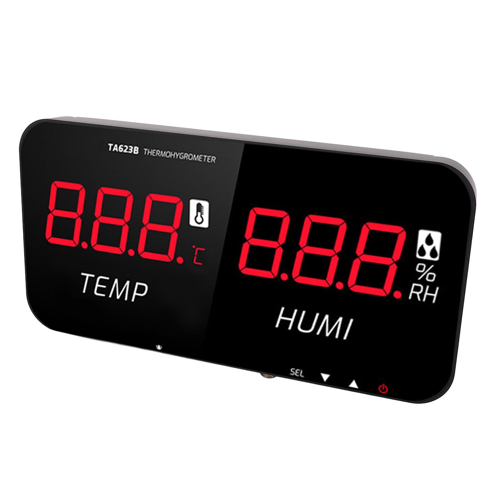Medidor de humedad y temperatura Industrial, pantalla LED, higrómetro de invernadero, termómetro, medidor de humedad y temperatura ambiente