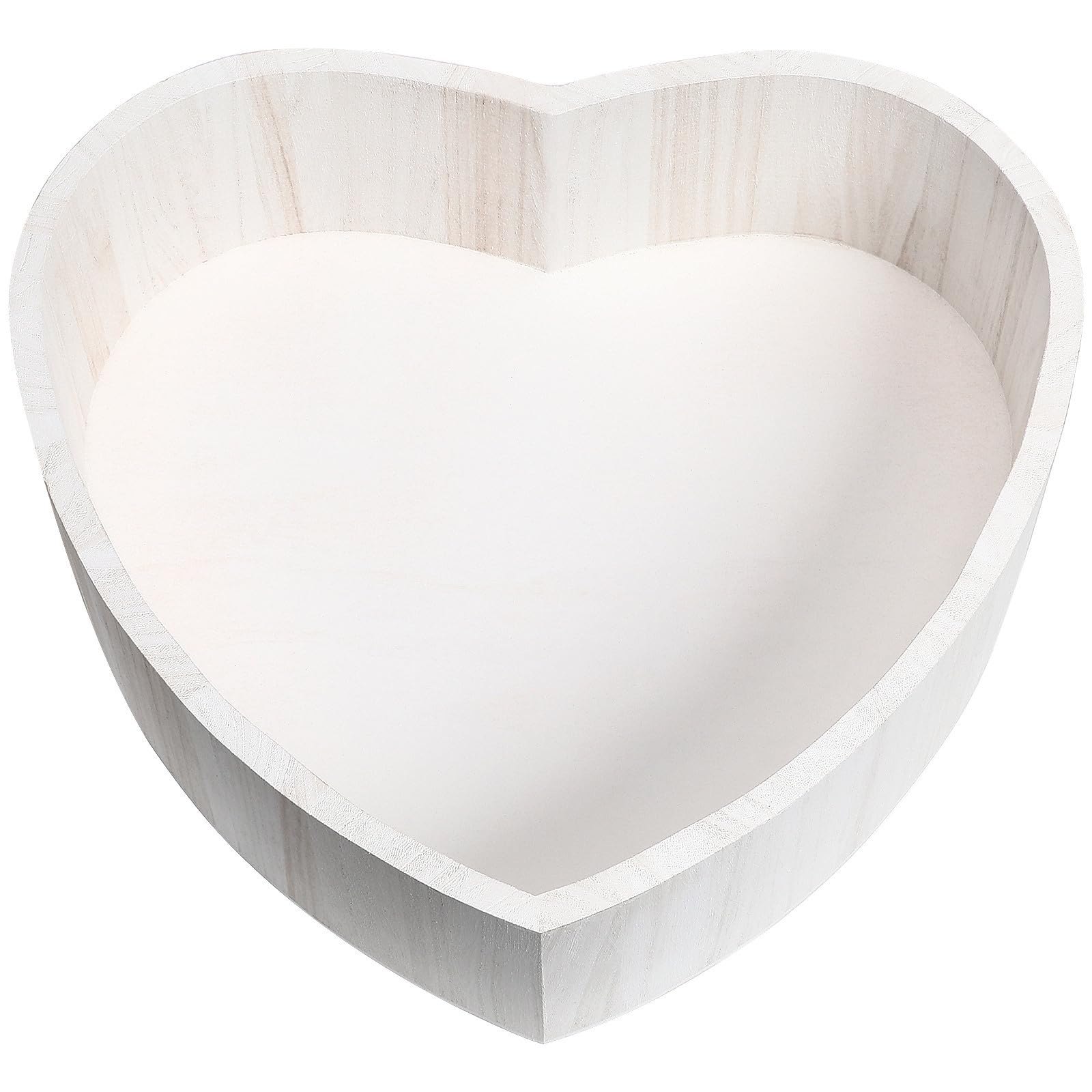 Healvian Cesta de Madera Accesorio Adecuado en Forma de Corazón Caja para Colocar Fácil de Transportar y Almacenar para Fotografía de Recién Nacidos para Sesiones Newborn