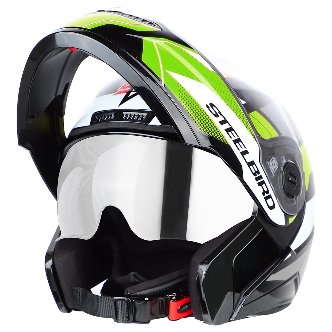 SBA-7 Huracan ISI Certified Flip-Up Helmet for Men and Women with Inner Sun Shield