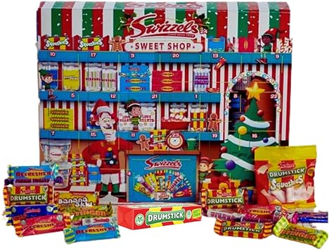 Swizzels Sweets Advent Calendar 2025 - Retro sweets advent calendar | Countdown to Christmas selections sweets | Gluten Free Advent Calendar for Kids Men Women & TJMolten tag 220 g (swizzels advent)