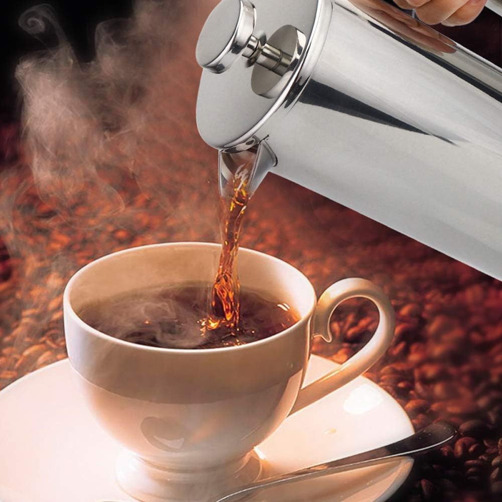 Stainless Steel French Press Coffee Maker 800ml Easy Clean Tea Pot with Filter - axGear
