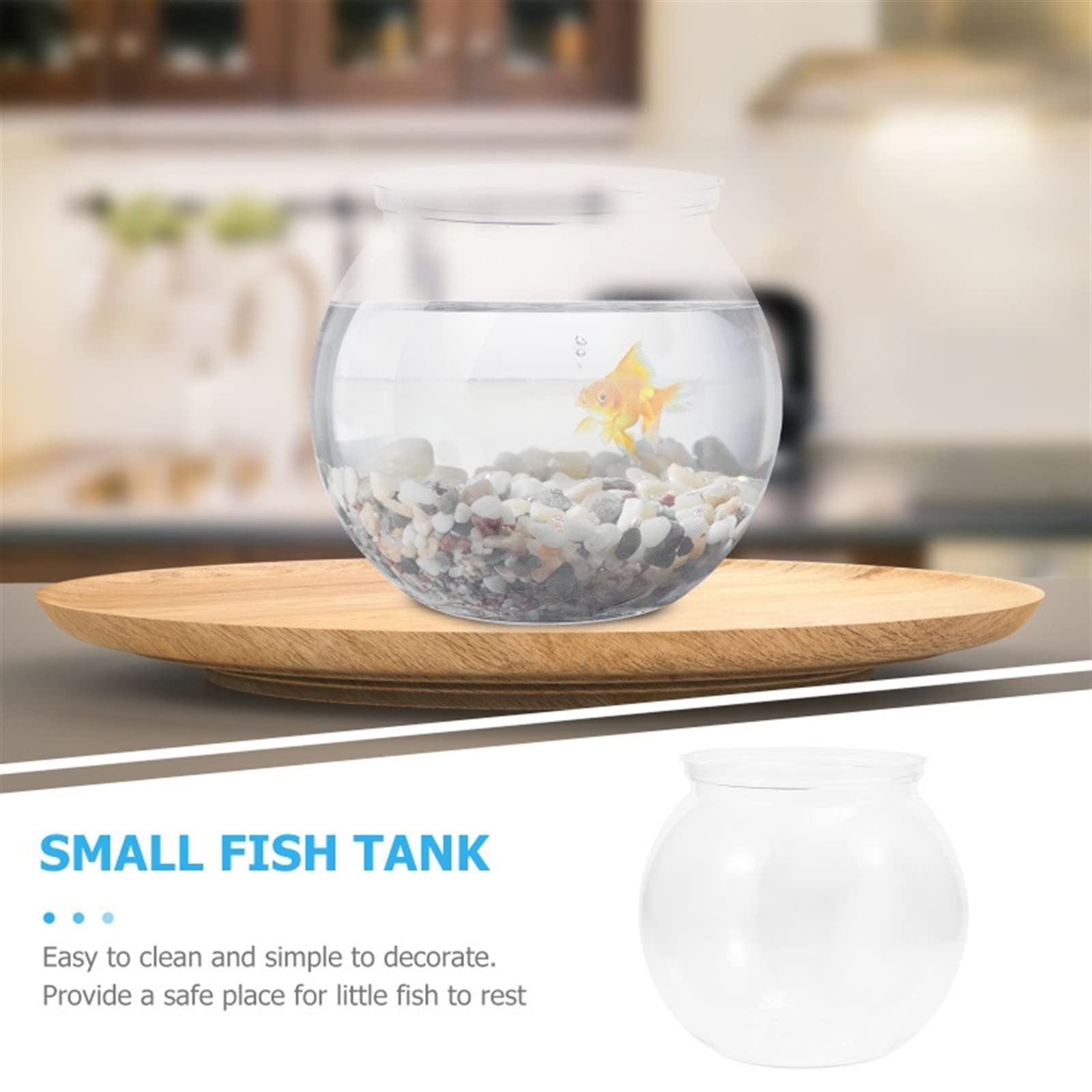 Réservoir à poissons, bocal à poissons, Aquarium 2 pièces Réservoirs Petits Aquariums Aquariums Aquariums Transparents Aquariums Accessoires d'alimentation for poissons for la décoration Poissons de c