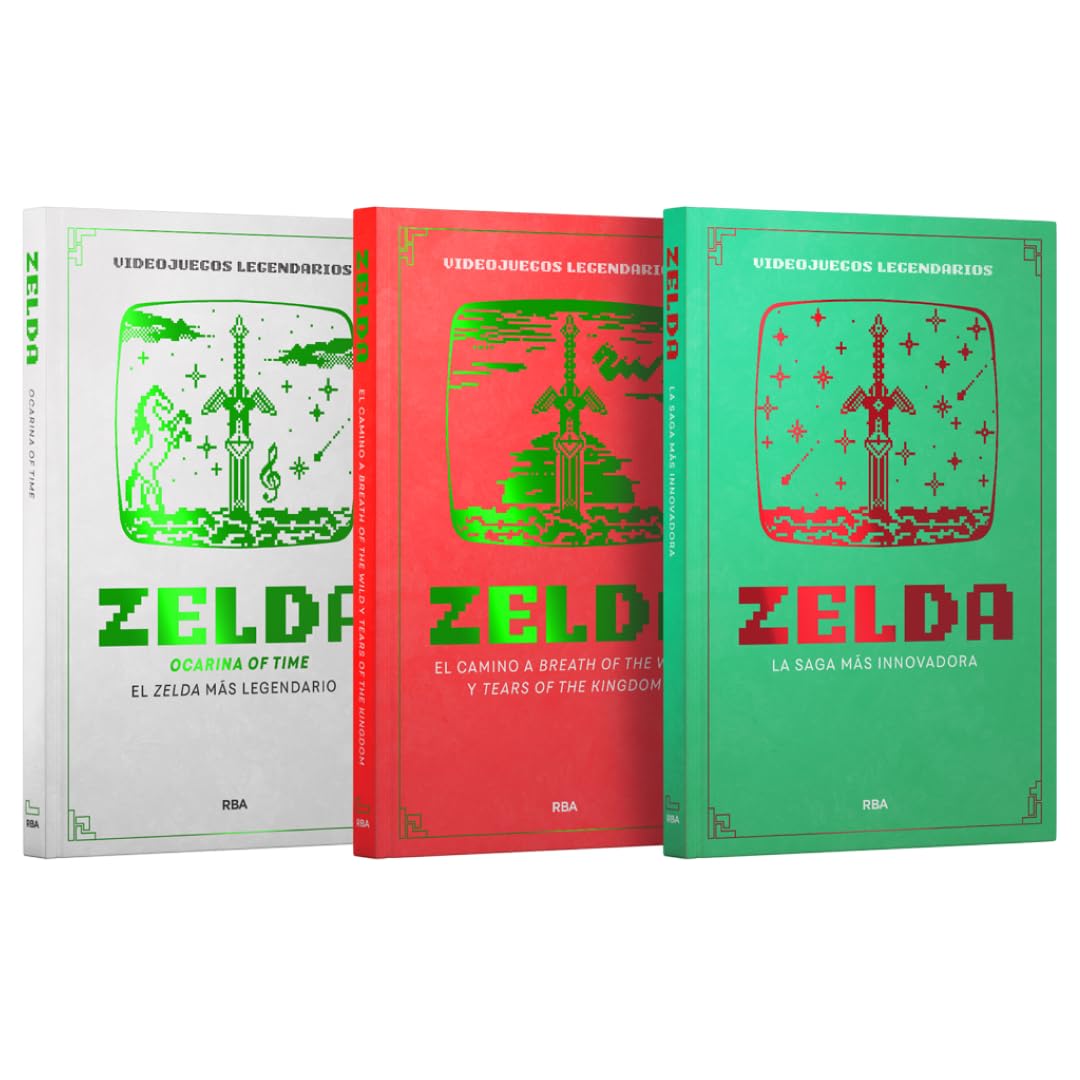 Videojuegos Legendarios Pack II: Zelda. Contiene 3 libros: Zelda. La saga más innovadora, Zelda. El camino a Breath of the Wild y Tears of the Kingdom, Zelda: Ocarina of Time. El Zelda más legendario