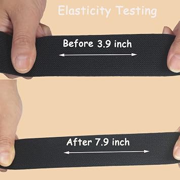 1 1/2''Black Wide Knit Elastic Band 10Yds Sewing Stretch